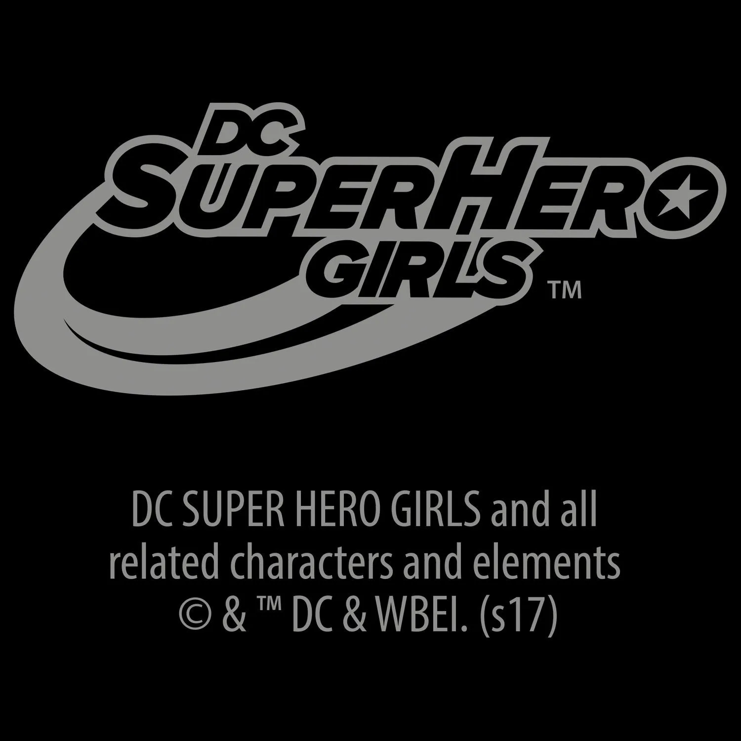 DC Super Hero Girls Wonder Woman Diamante Charge Official Kid's T-Shirt (Black)