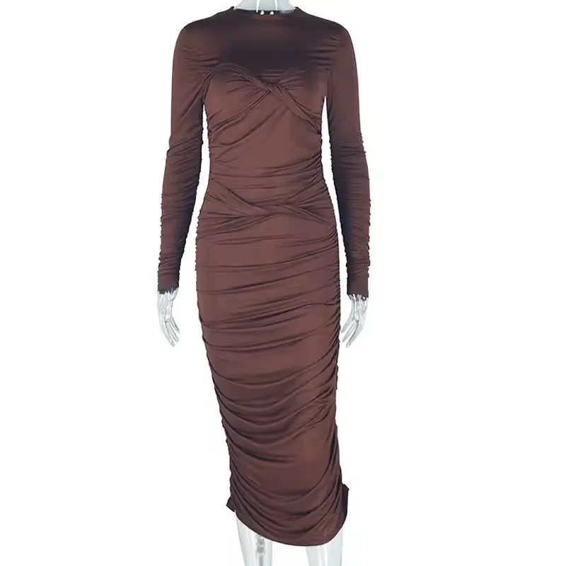 Delilah Elegant Bodycon Midi Dress
