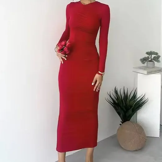 Delilah Elegant Bodycon Midi Dress