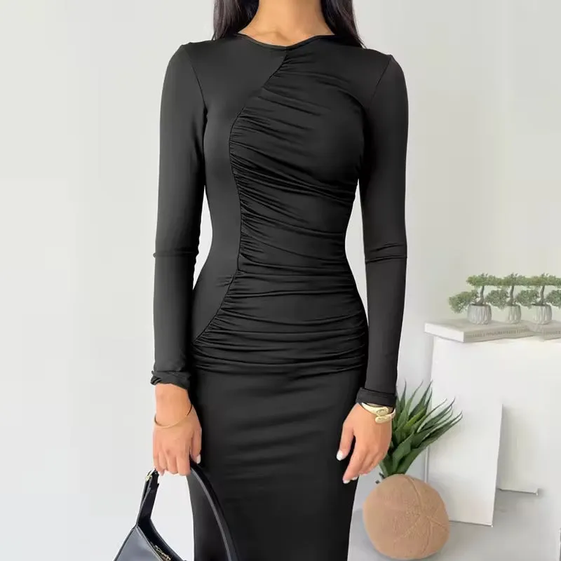 Delilah Elegant Bodycon Midi Dress