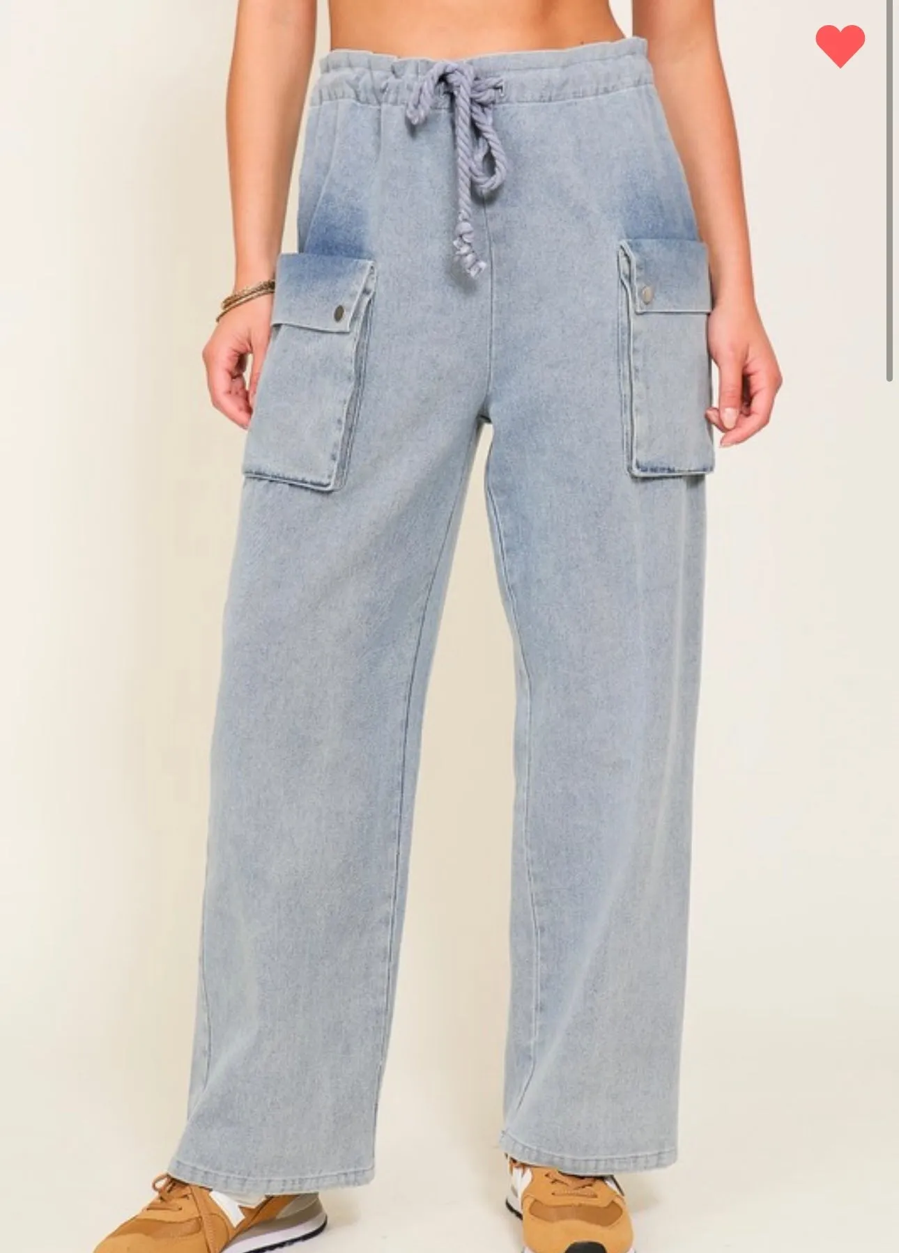Denim Cargo Jogger