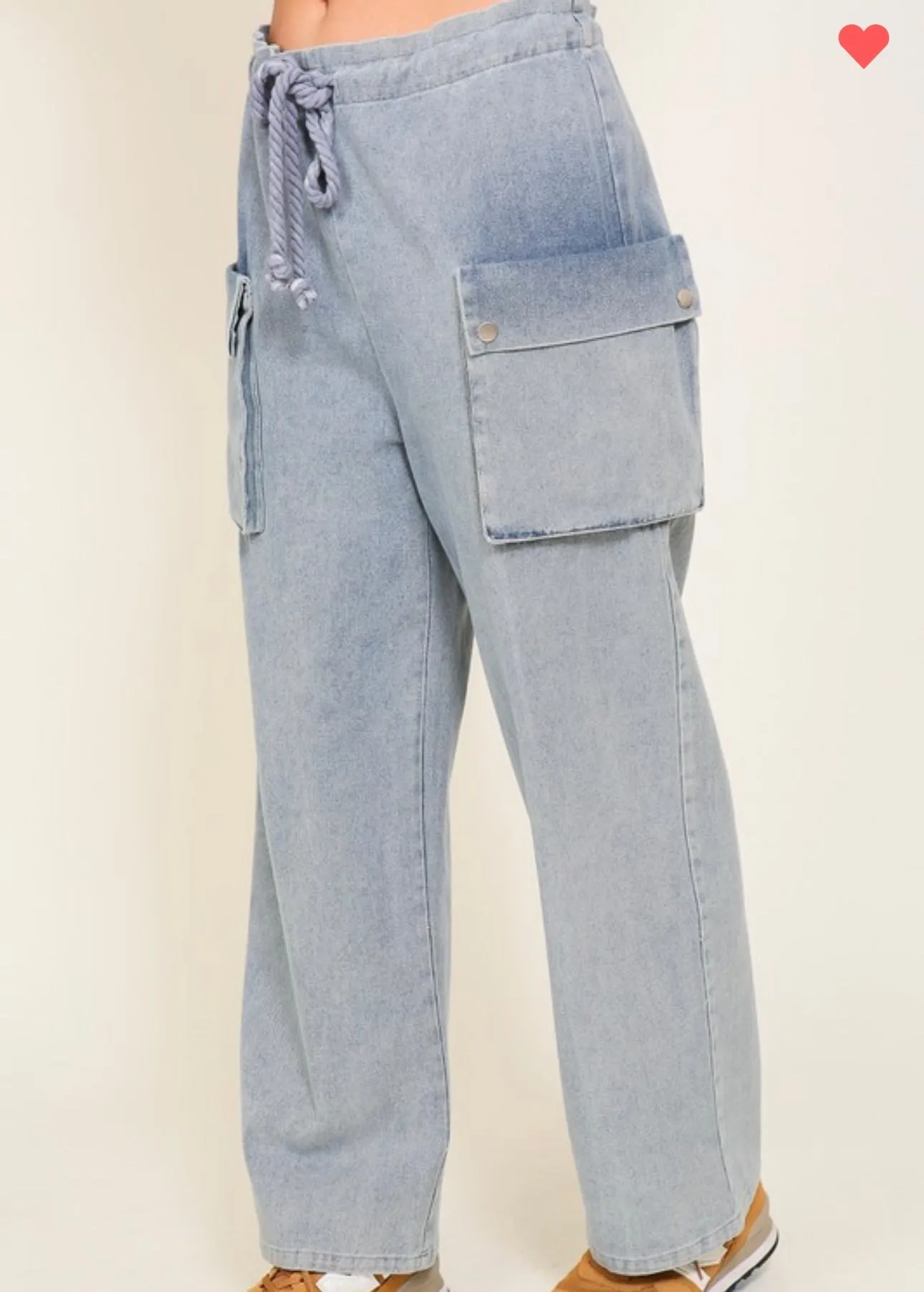 Denim Cargo Jogger