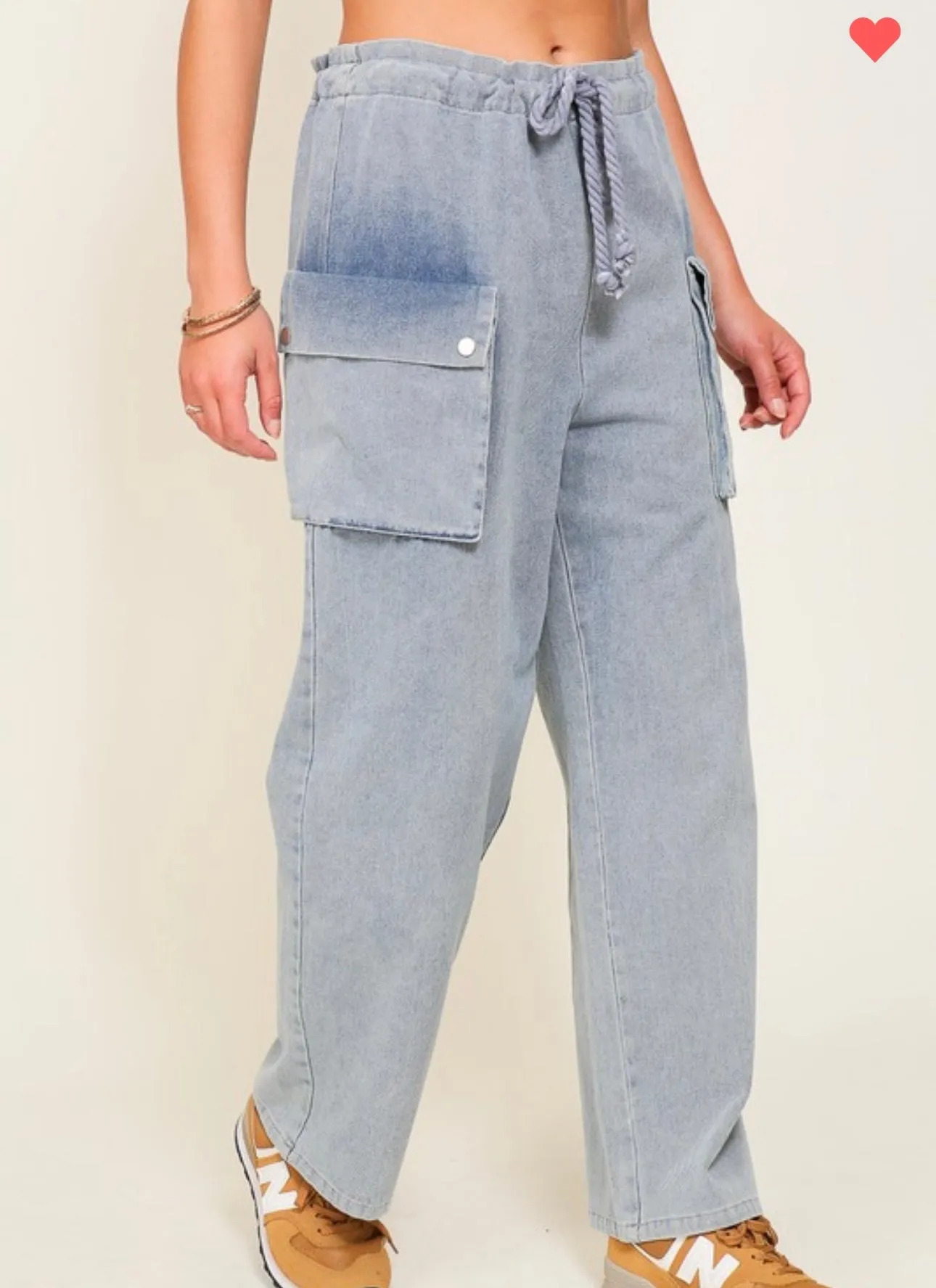 Denim Cargo Jogger