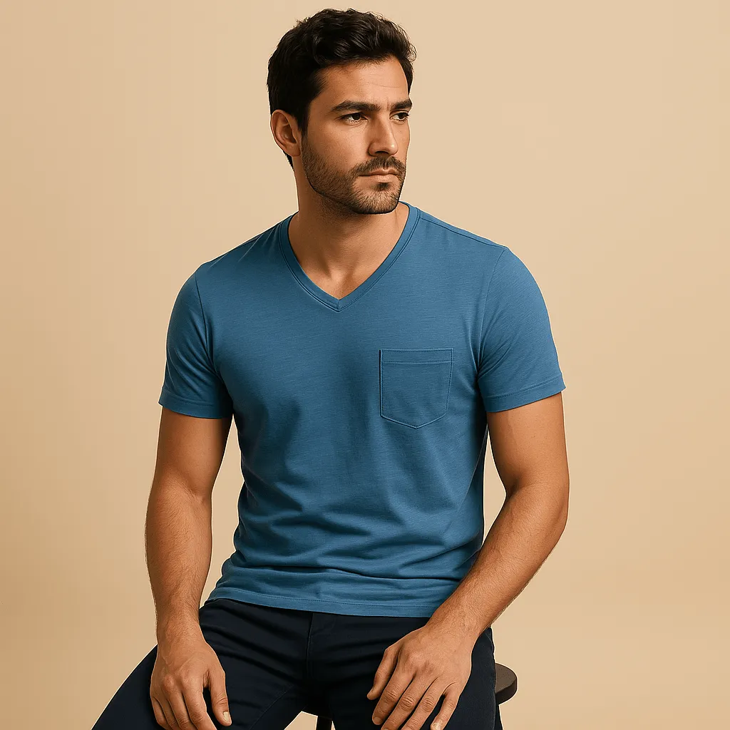 Domoir | Premium Cotton V-Neck Tee