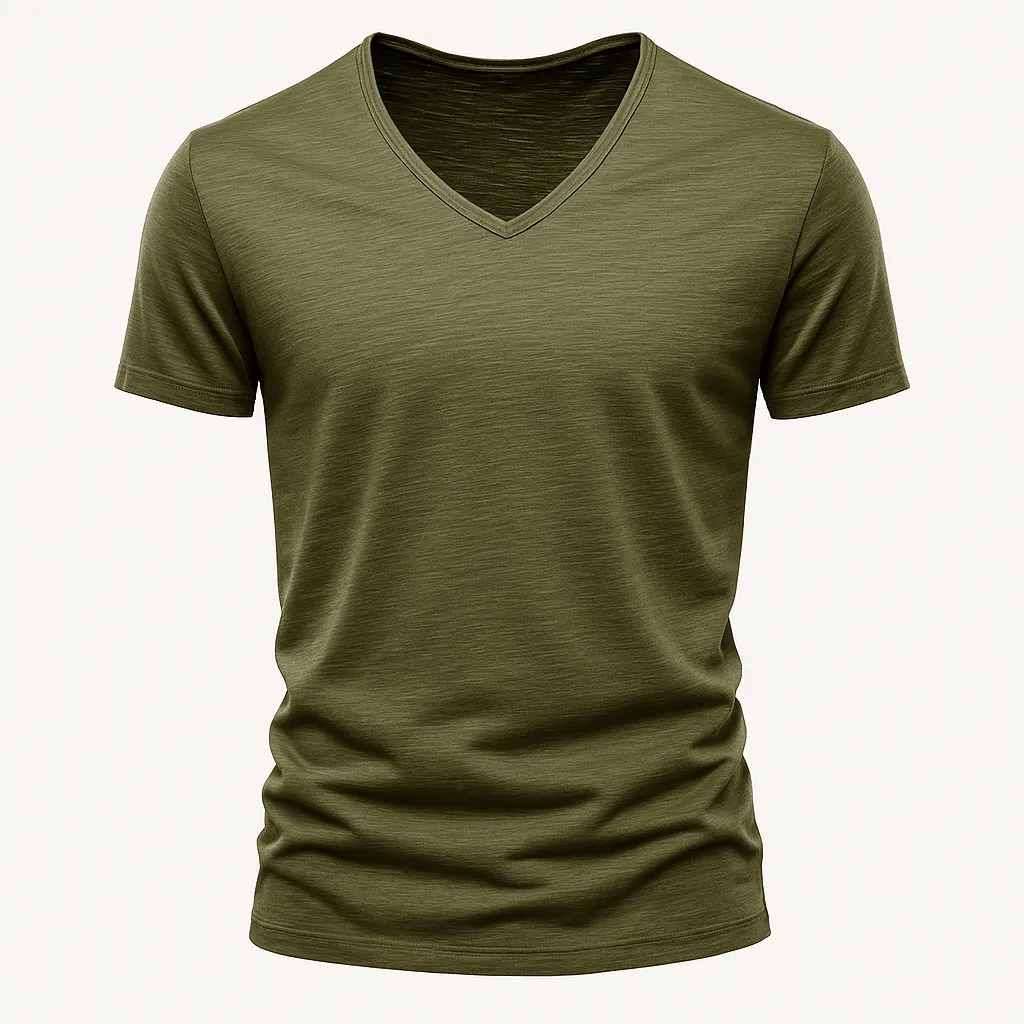 Domoir | Premium Cotton V-Neck Tee