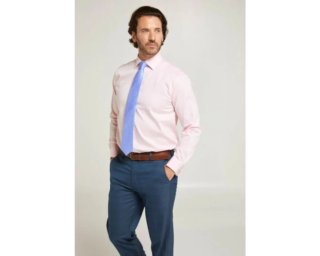 Double Two/Paradigm Men's Double Cuff Pure Cotton Non Iron Formal Shirts Size 14.5 - 23, 7 Colours