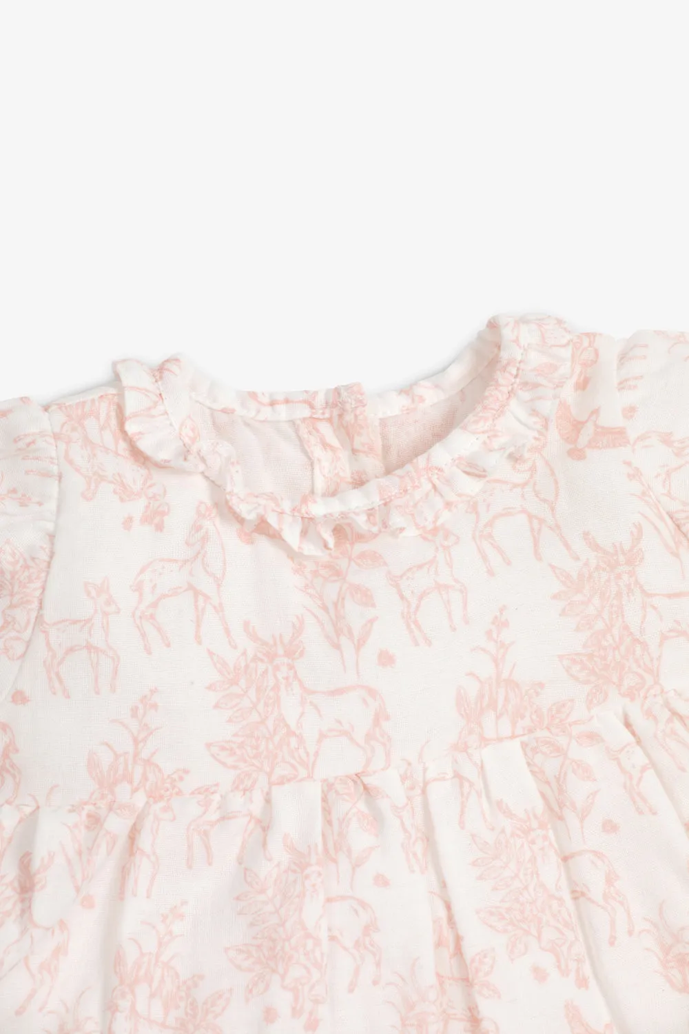 Dress & Bloomer - pink woodland