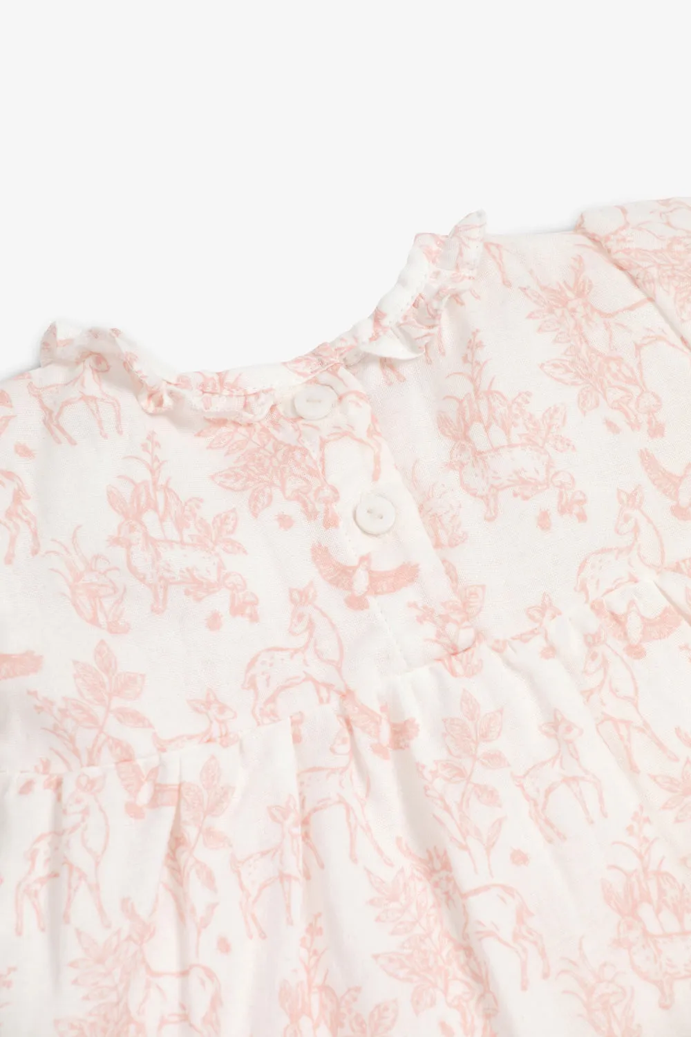 Dress & Bloomer - pink woodland