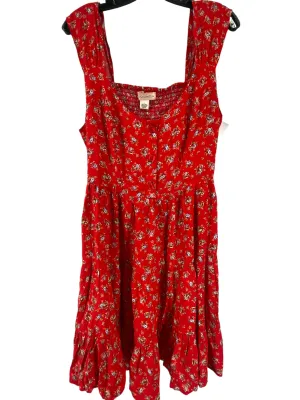 Dress Casual Short By Clothes Mentor In Red, Size: L