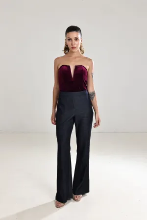 Effortless Wide-Leg Trousers - Black
