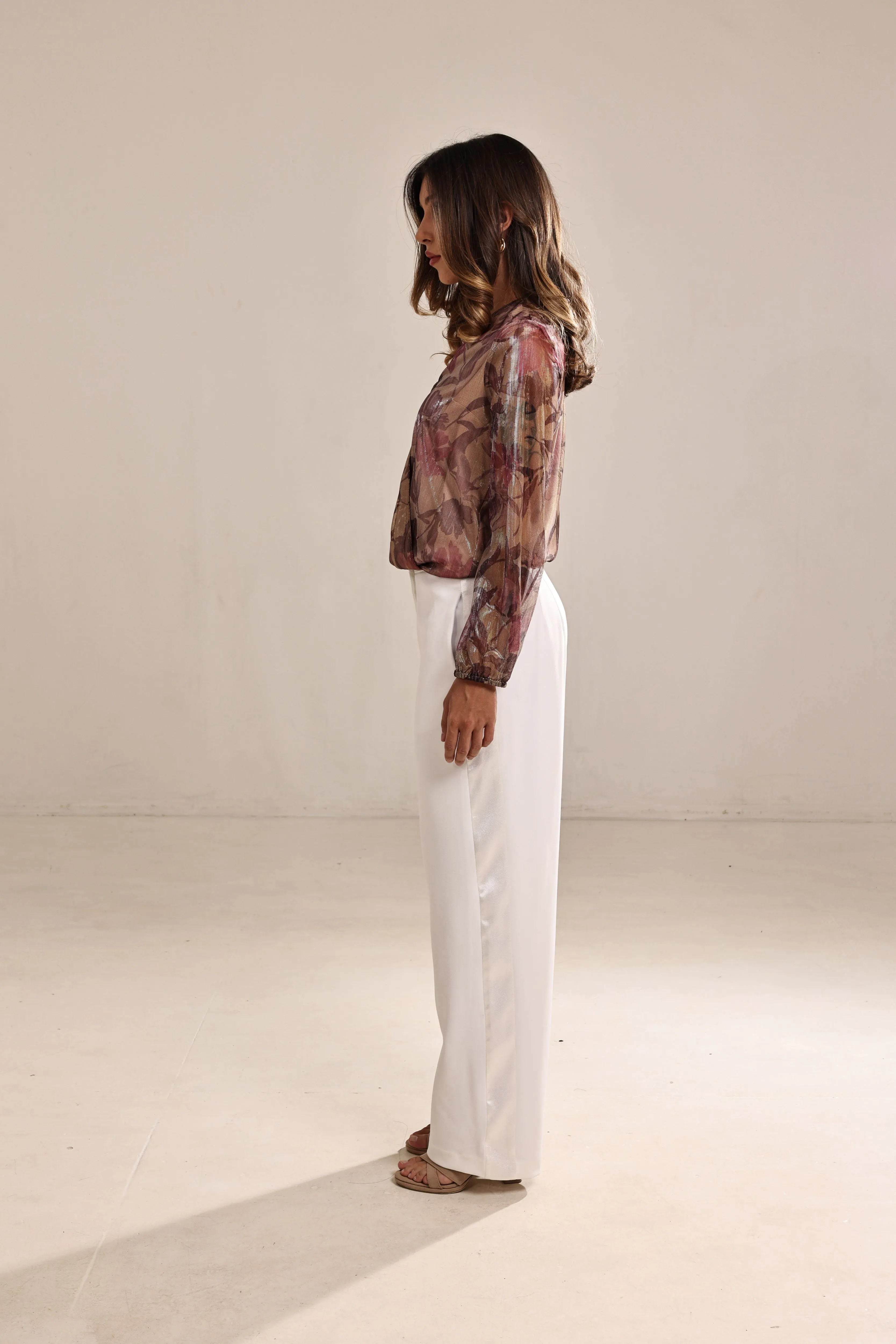 Effortless Wide-Leg Trousers - White