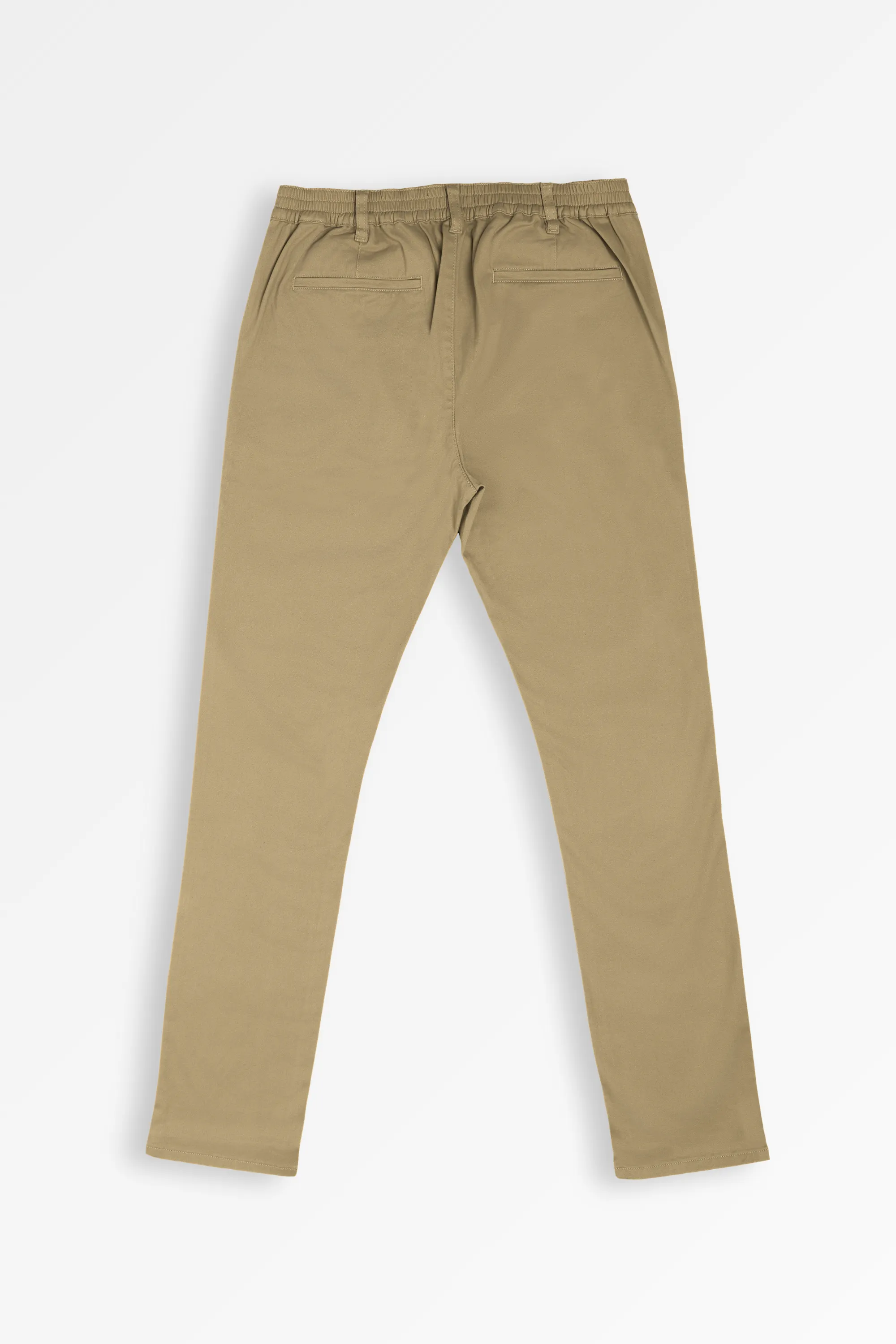 Elastic Khaki Chino Pant | Leaf Clothing