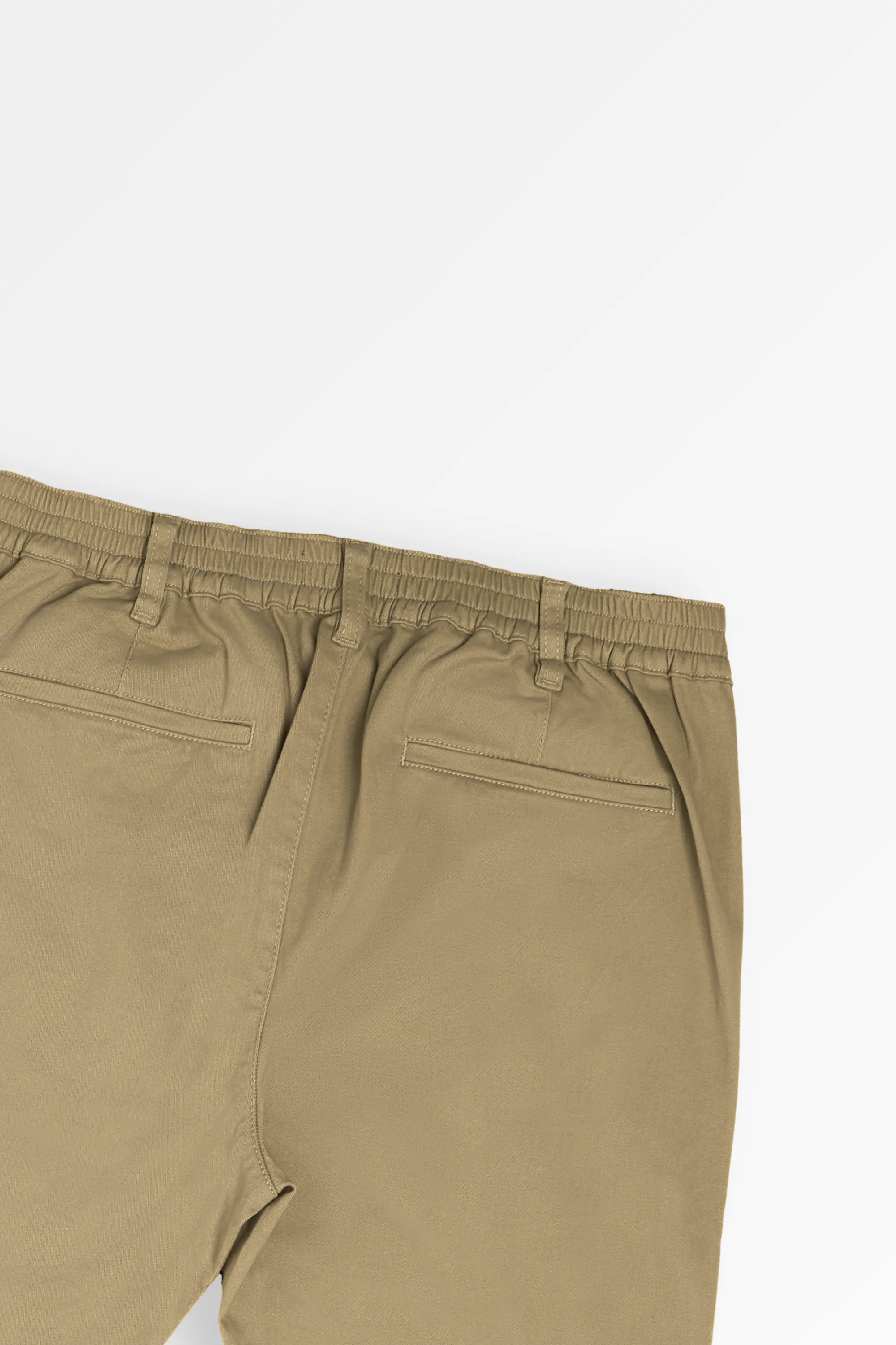 Elastic Khaki Chino Pant | Leaf Clothing