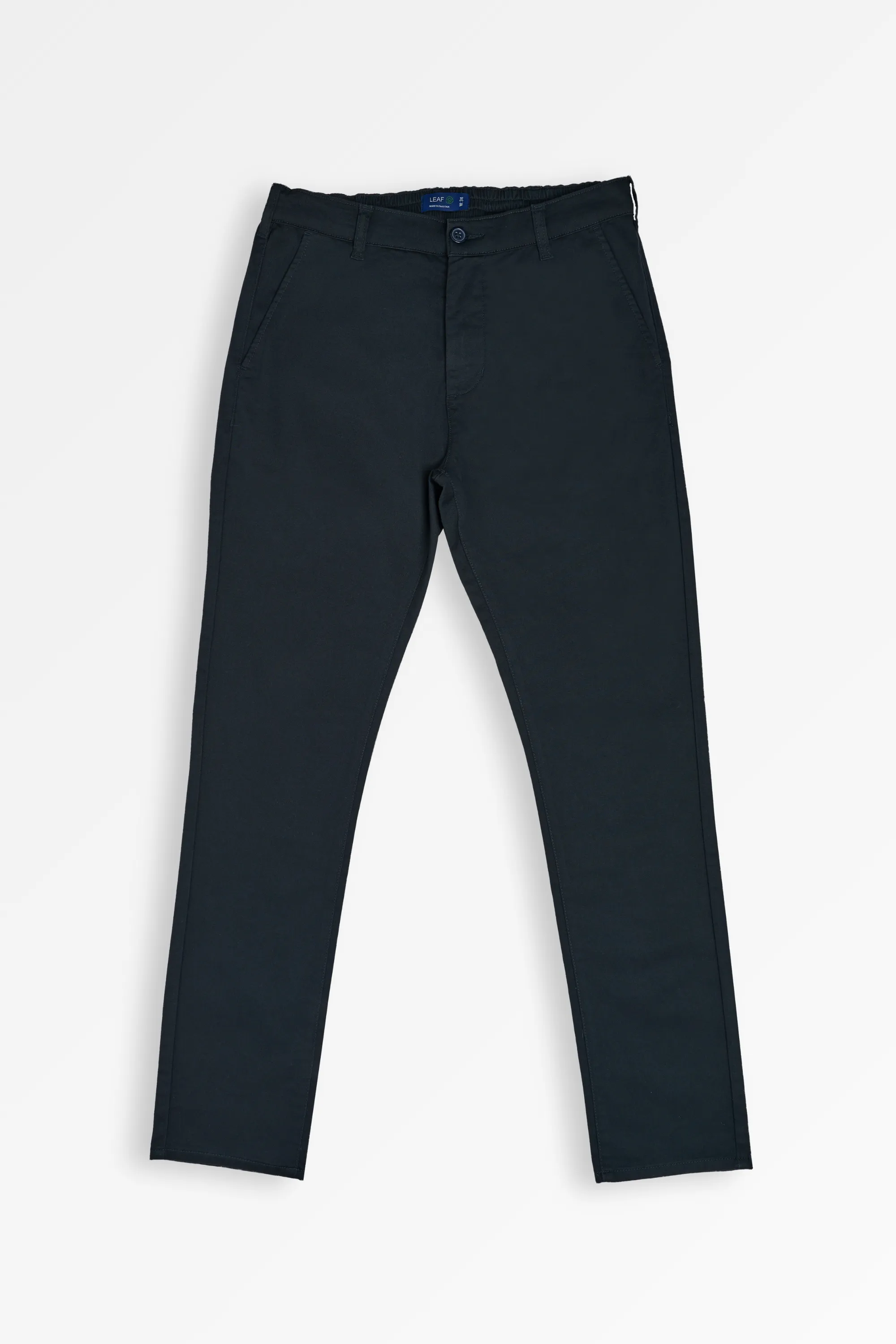 Elastic Navy Chino Pant | Leaf Clothing