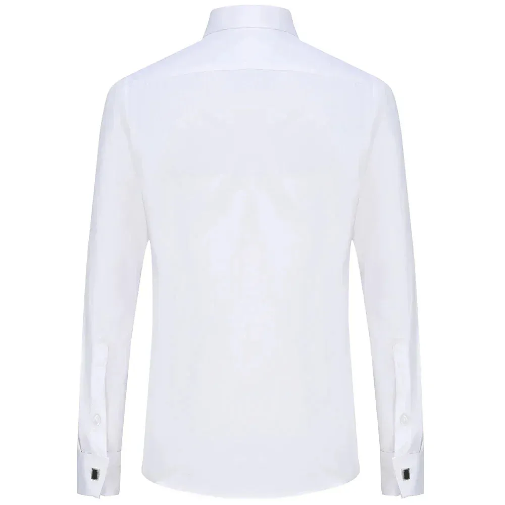 Elegant Slim-Fit Non-Iron Solid Shirt for Men
