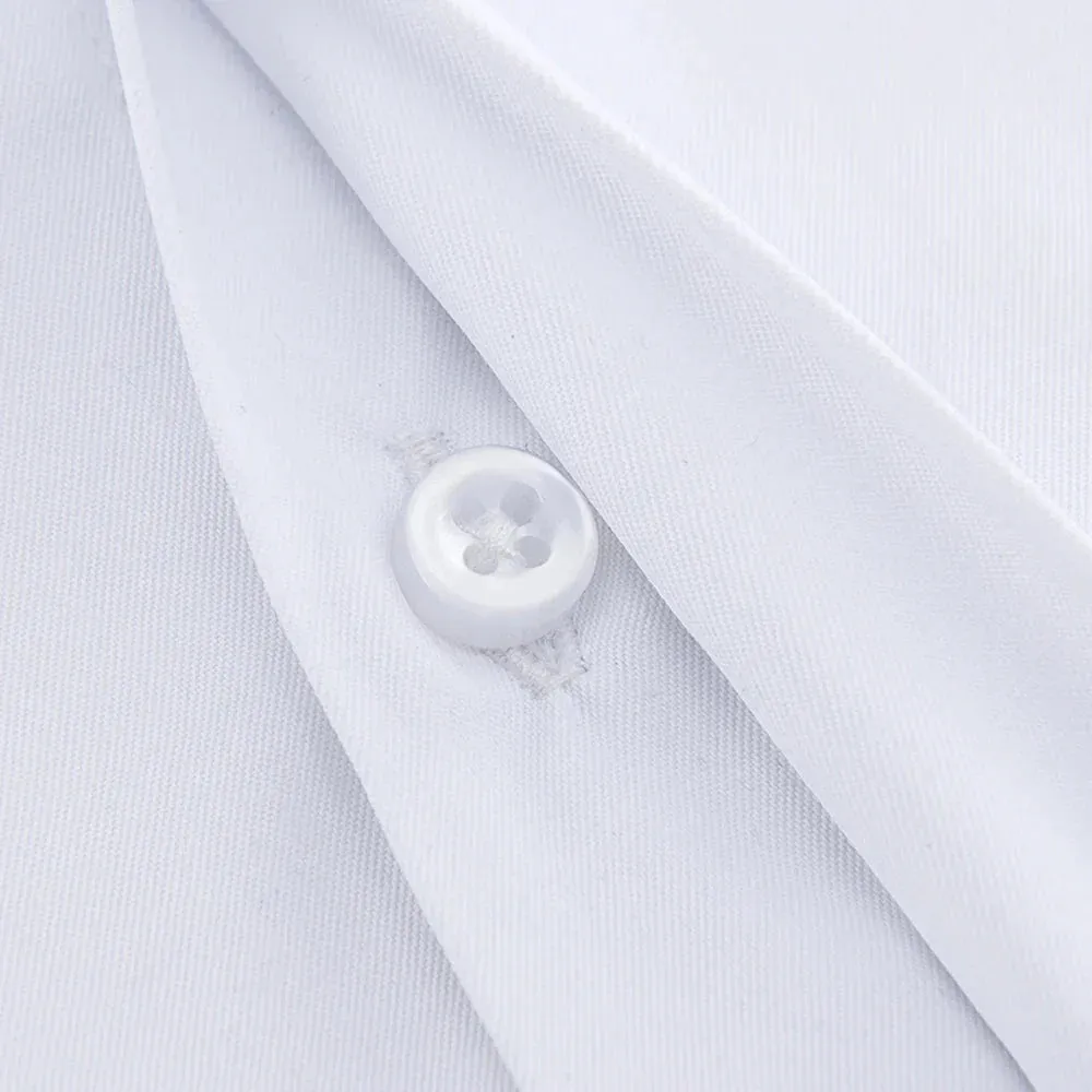 Elegant Slim-Fit Non-Iron Solid Shirt for Men