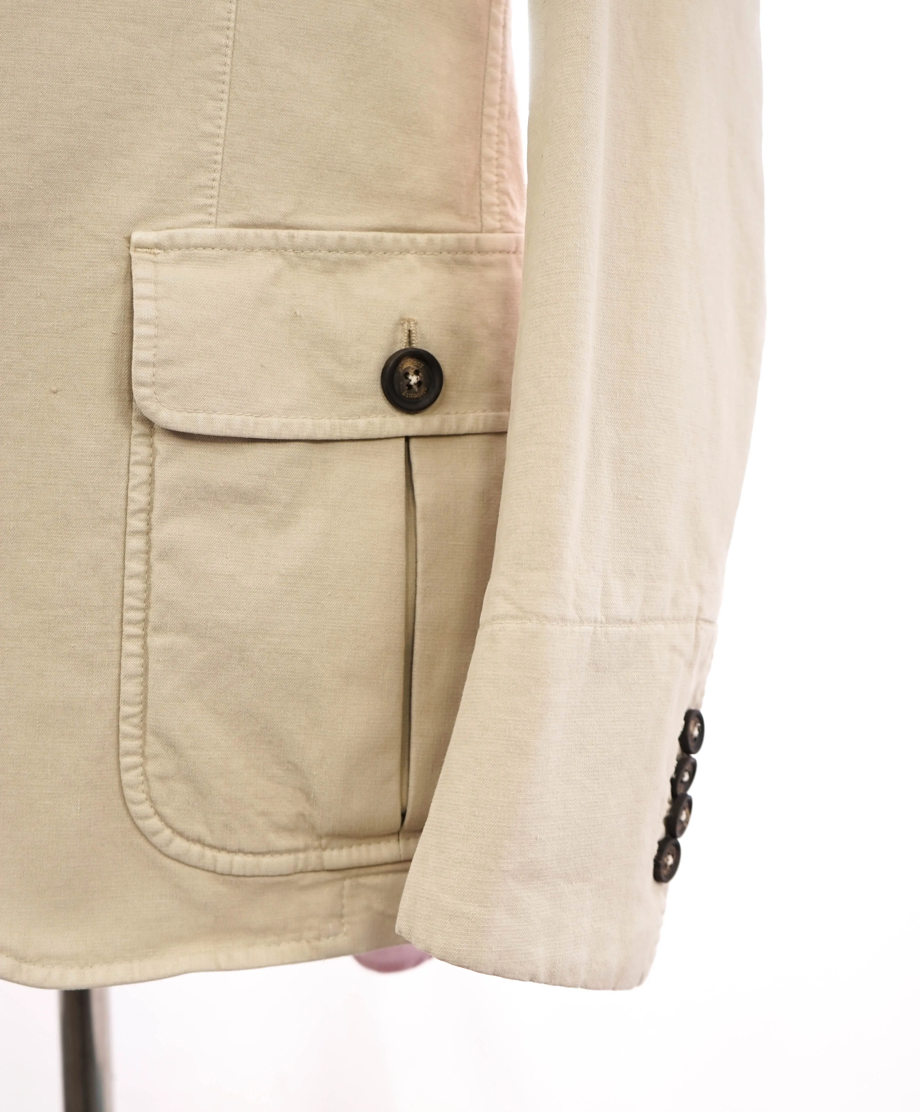 ELEVENTY - Single-Breasted COTTON / LINEN Safari Cargo Suit - 40R
