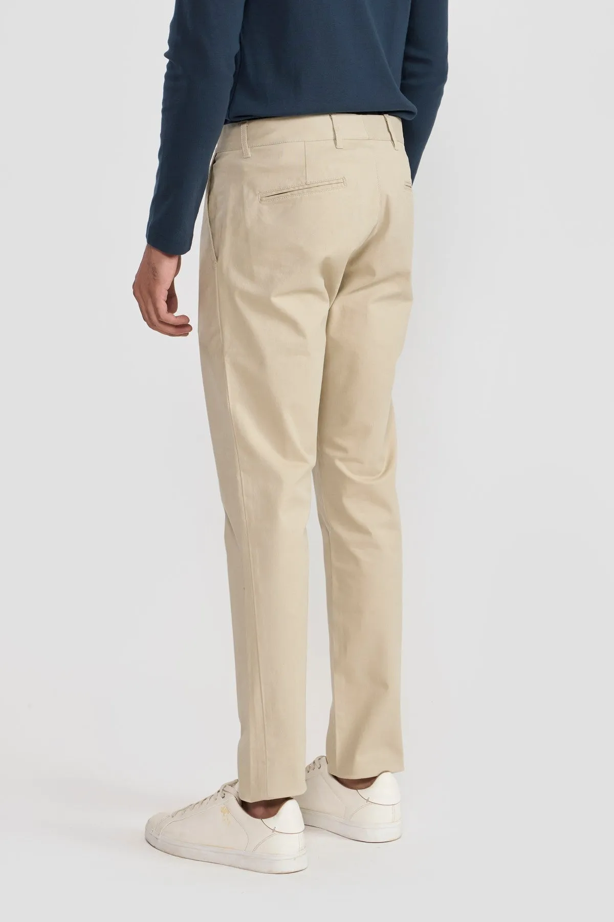 EMMETT BEIGE MEN'S CHINOS