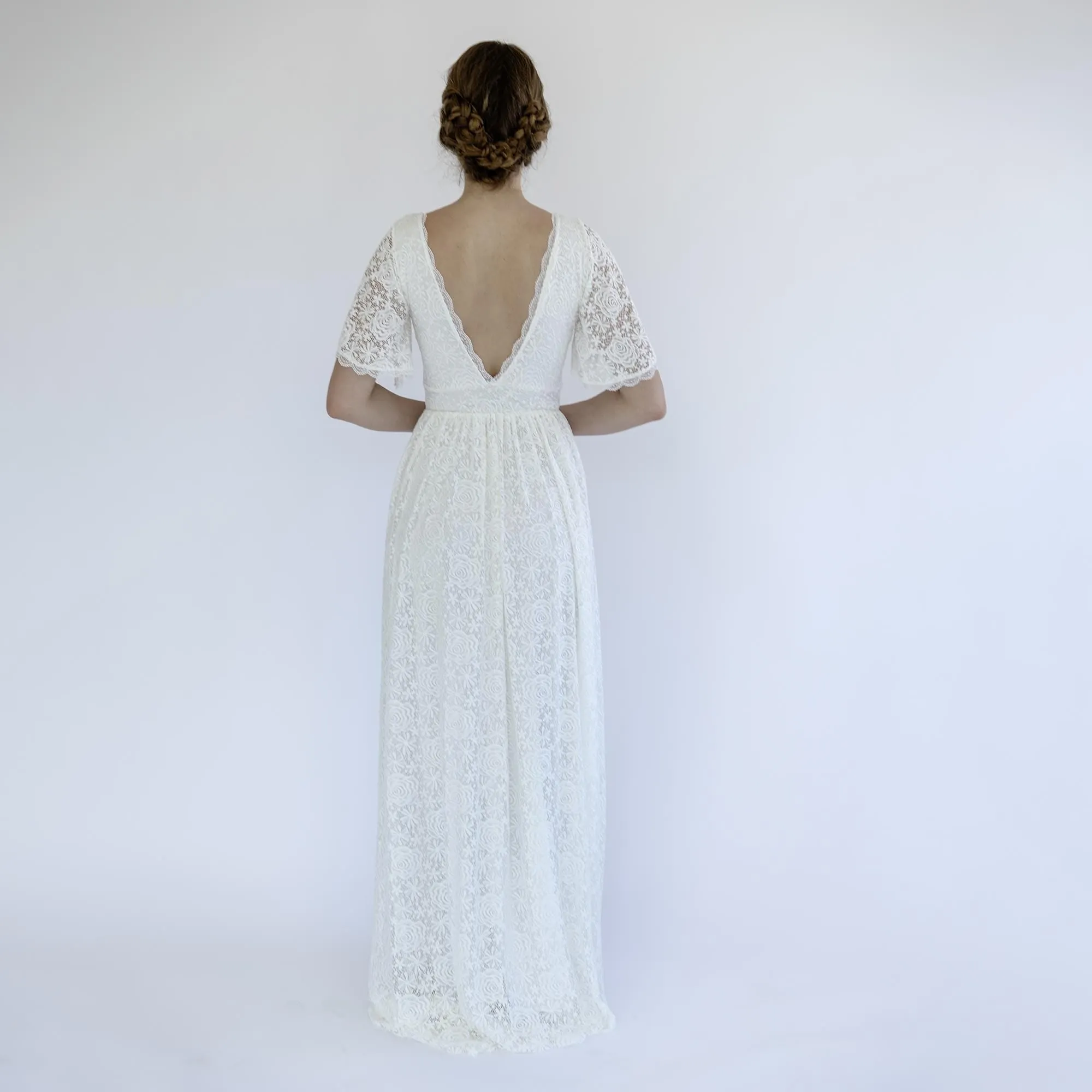 Empire Dress with V-Back #1496