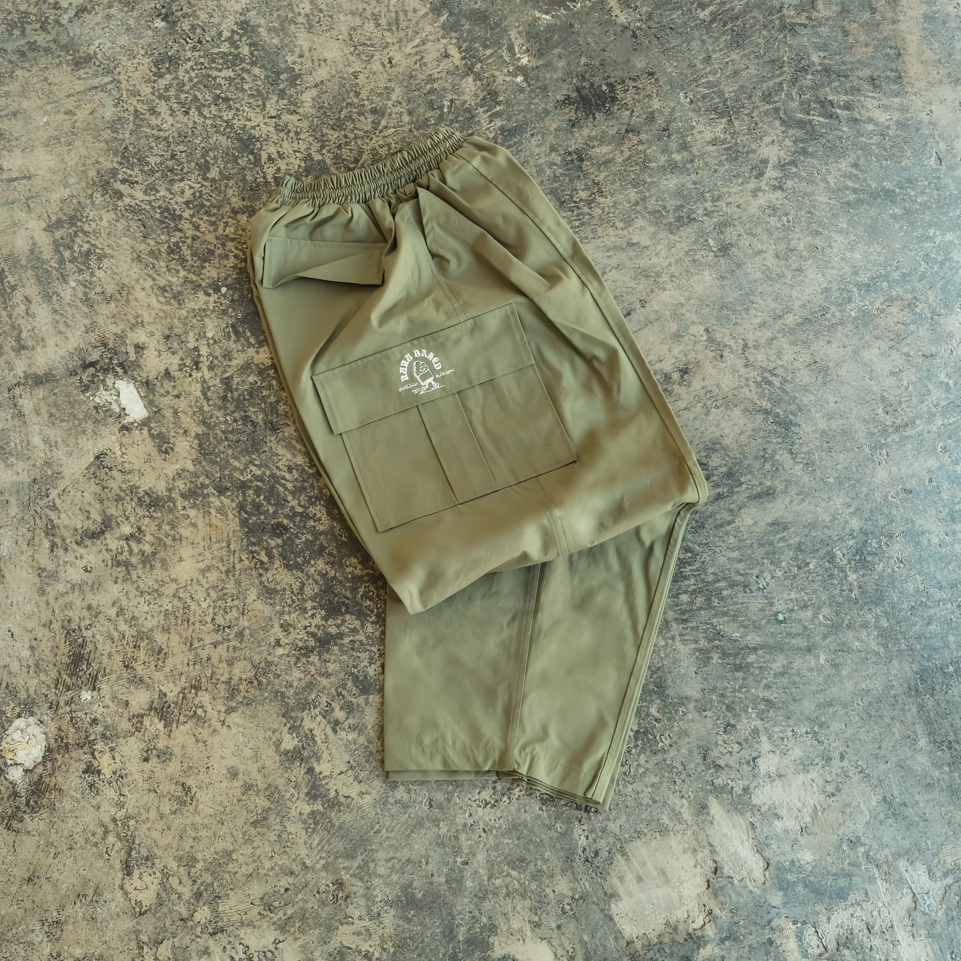 Estudio Niksen x Ruru Baked Cargo Wide Pants
