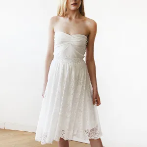 Floral Lace Midi bridal skirt 3030