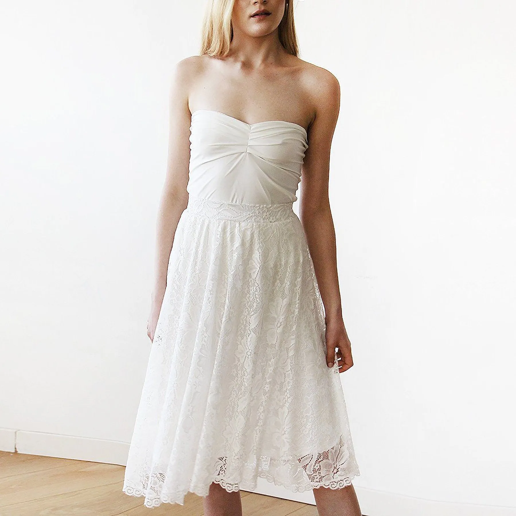 Floral Lace Midi bridal skirt 3030