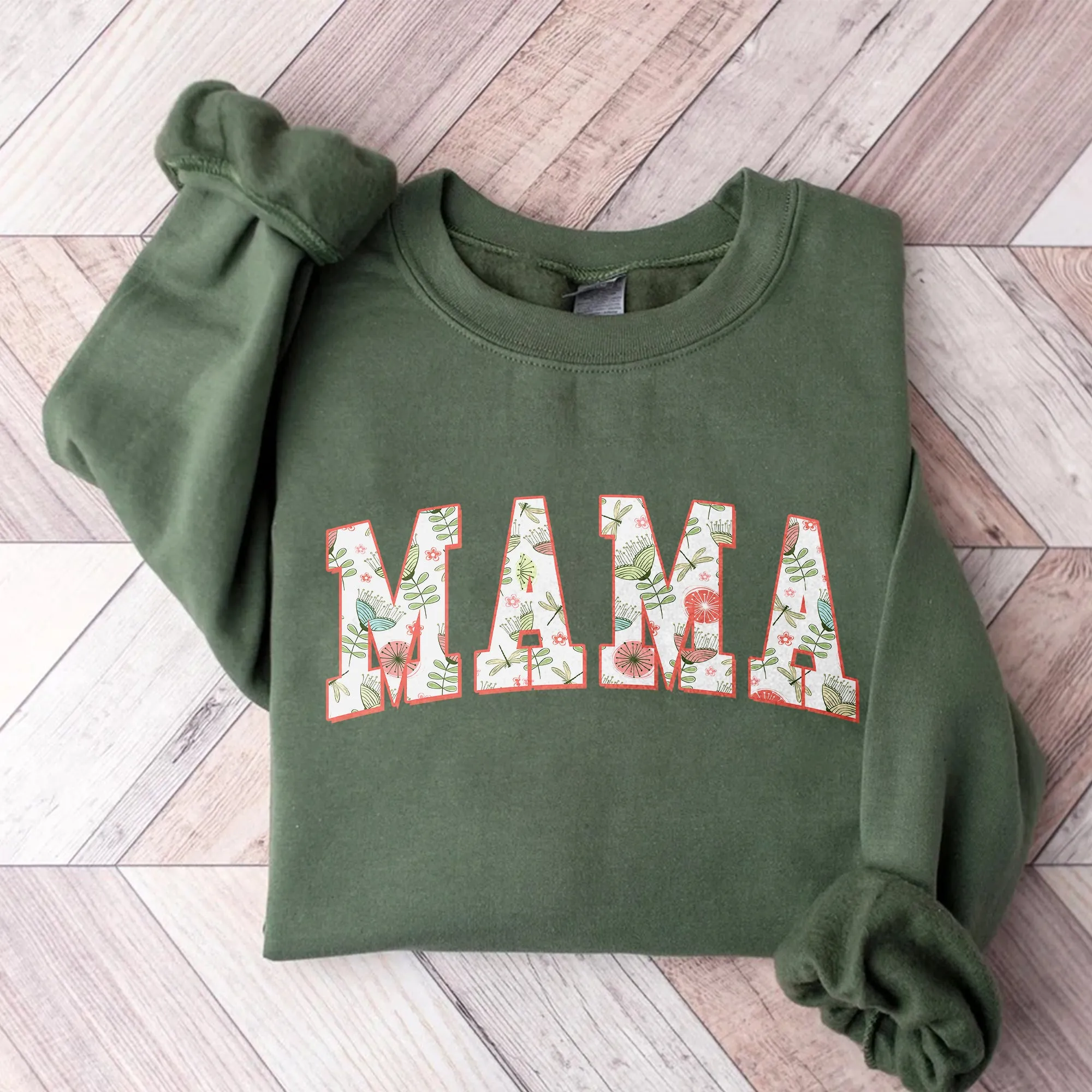 Floral Mama Sweatshirt and Hoodie, Cute Mom Sweatshirt, Mother's Day Gift, Mommy Shirt, New Mom Gift, Gift for Mother, Mama Shirt