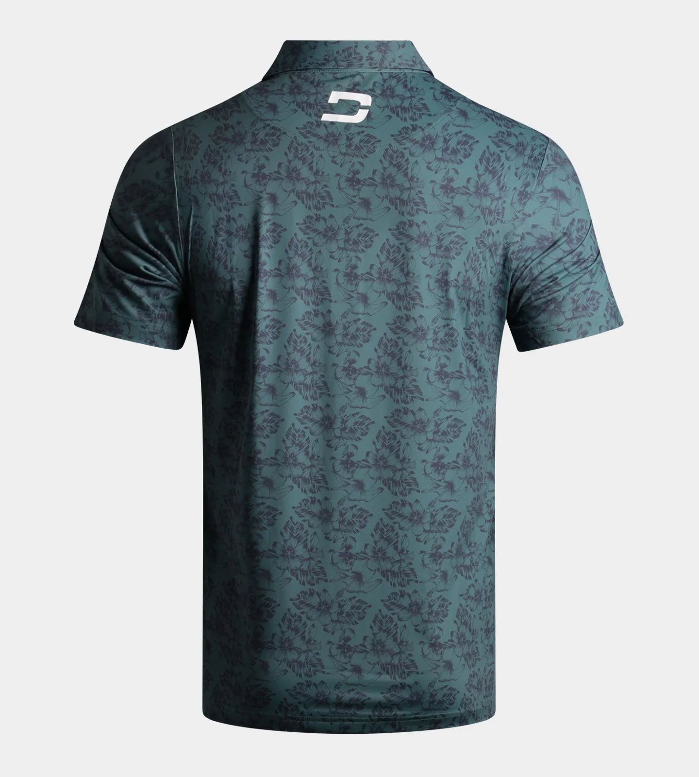 FLORAL TECH POLO - SAGE