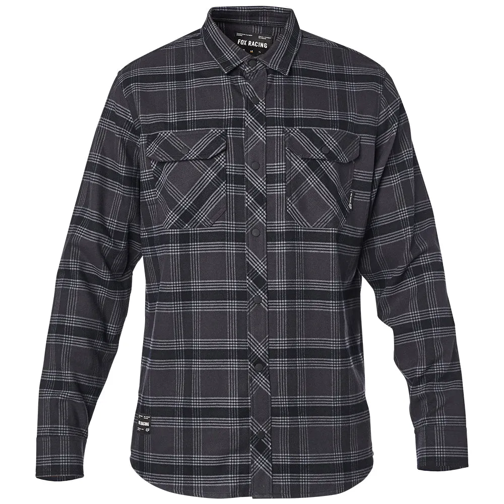 FOX FUSION TECH FLANNEL LS SHIRT [BLACK VINTAGE]