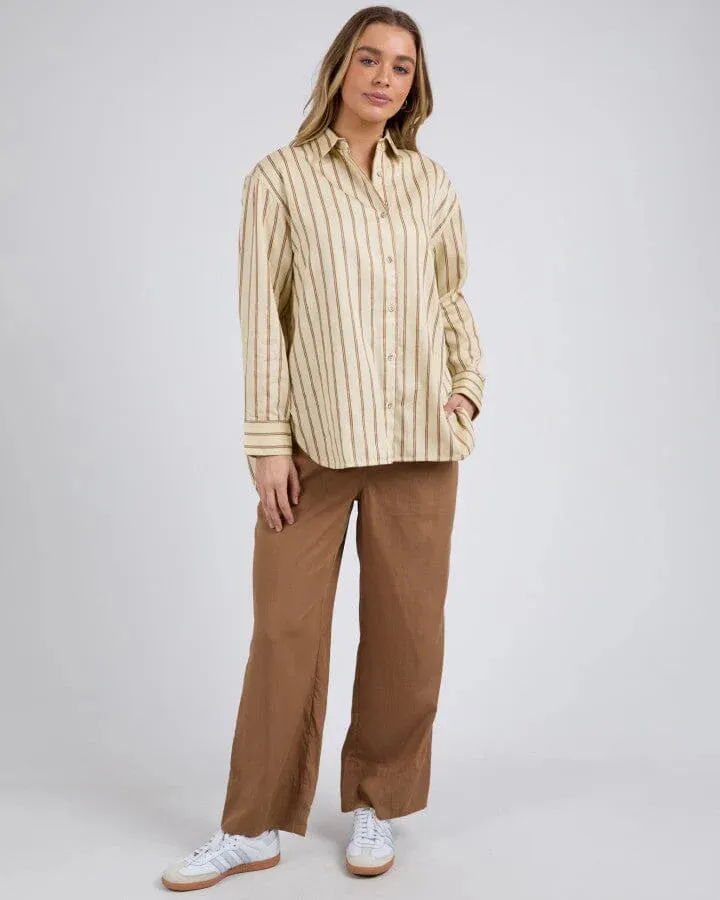 Foxwood II WALTER Stripe Shirt - Vintage White