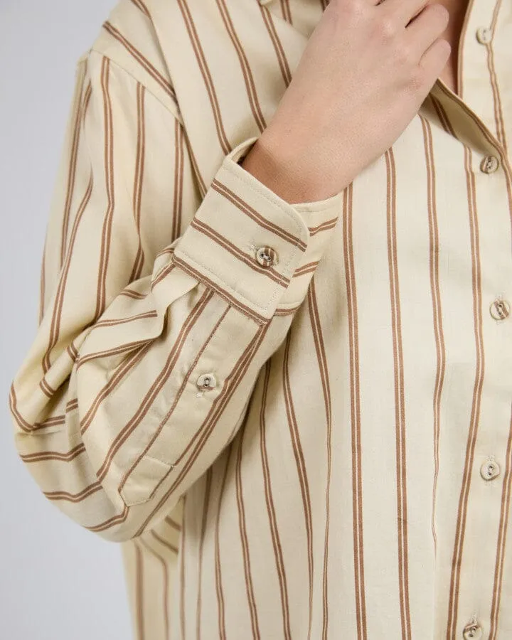 Foxwood II WALTER Stripe Shirt - Vintage White