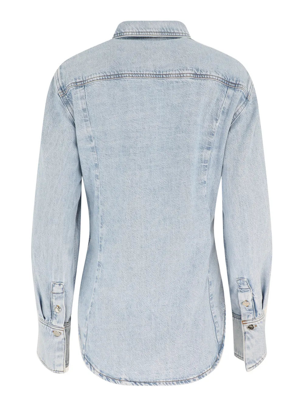 Frame The Curved Shirt in Shimmy