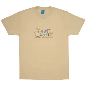 Frog Skateboards Nothing is Working T-Shirt T-Shirt | Sand