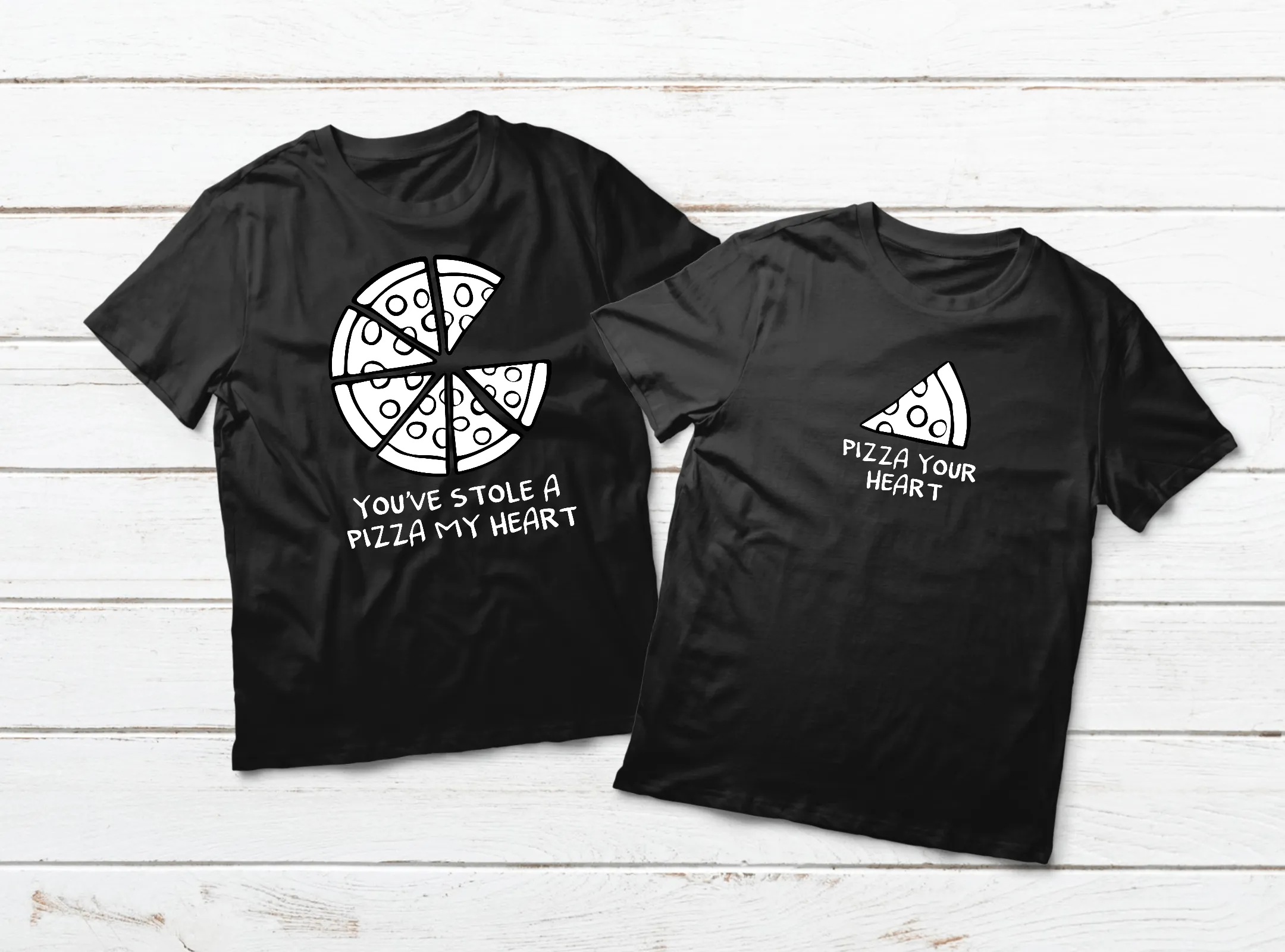 Funny Couples Shirts You've Stolen a Pizza My Heart