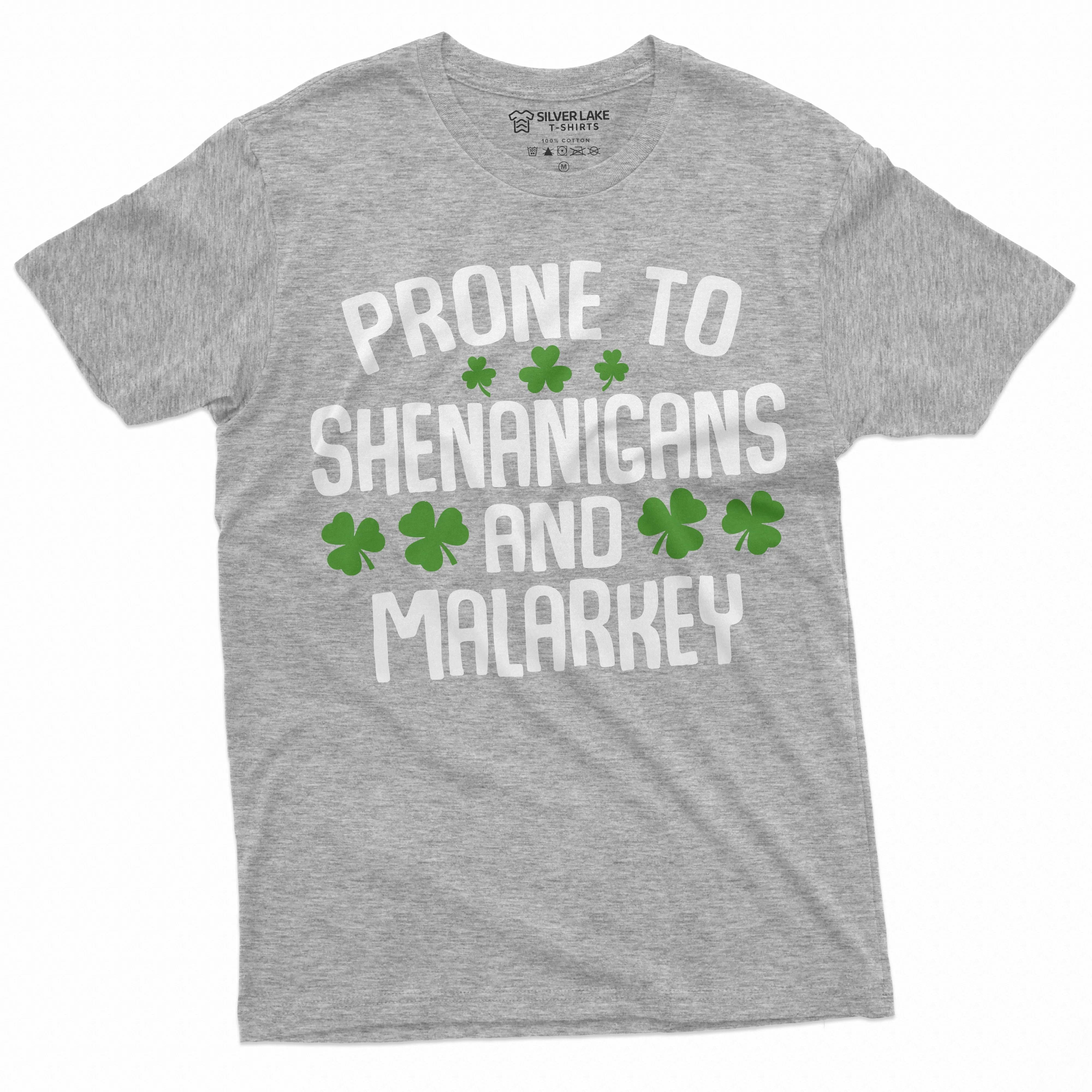 Funny Saint Patrick's day T-shirt shenanigans and Malarkey Tee Saint Patty's drinking pub Shirt