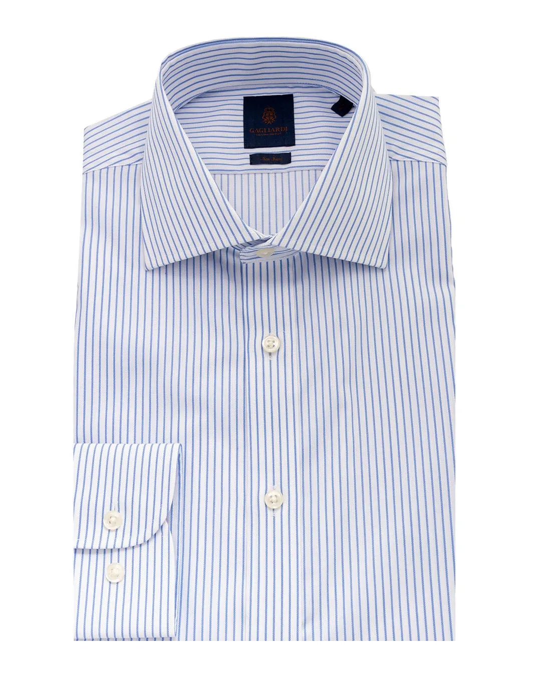 Gagliardi Blue Stripe Non-iron Shirt