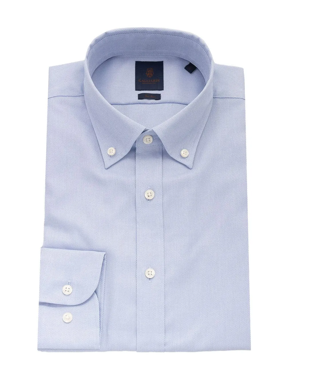 Gagliardi Sky Basketweave And Button-down Non-iron Shirt