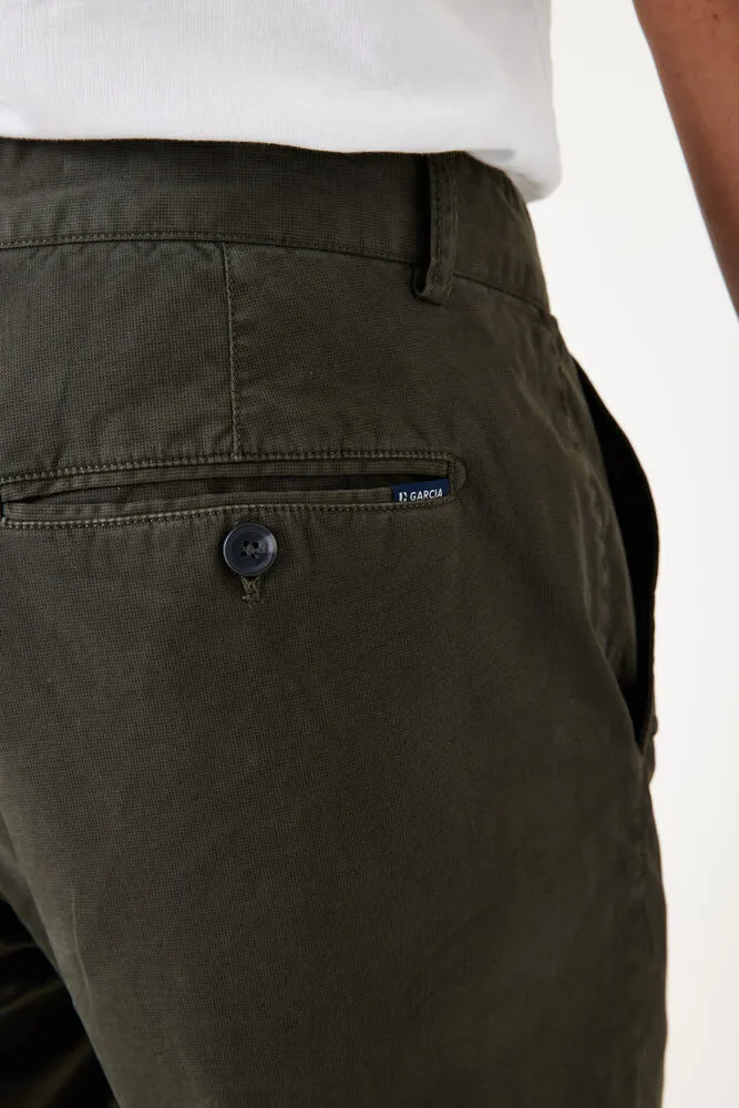 Garcia - Slim Fit Chino Pant - Dark Green