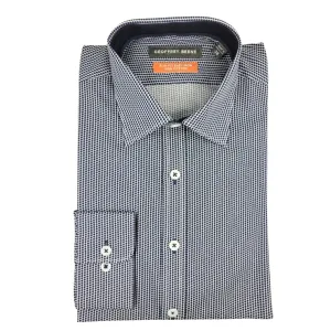GEOFFREY BEENE NAVY PENTAGON SHIRT