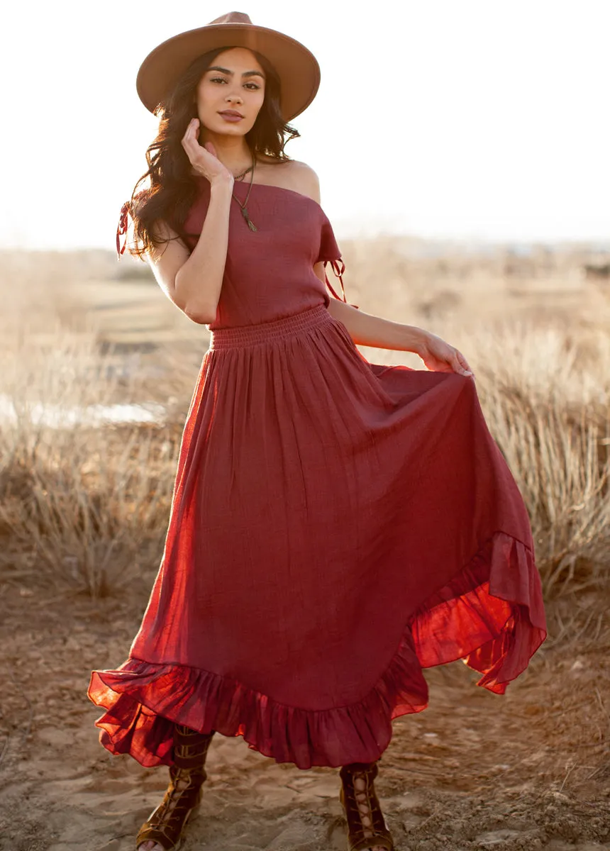 Gia Dress in Mesa Rose