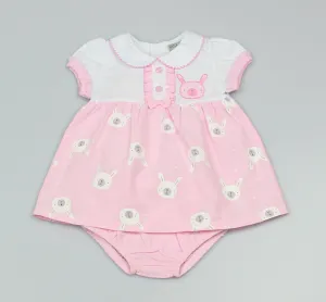 Girls Bunny Dress & Pants (0-3-9 Months)-GF1079