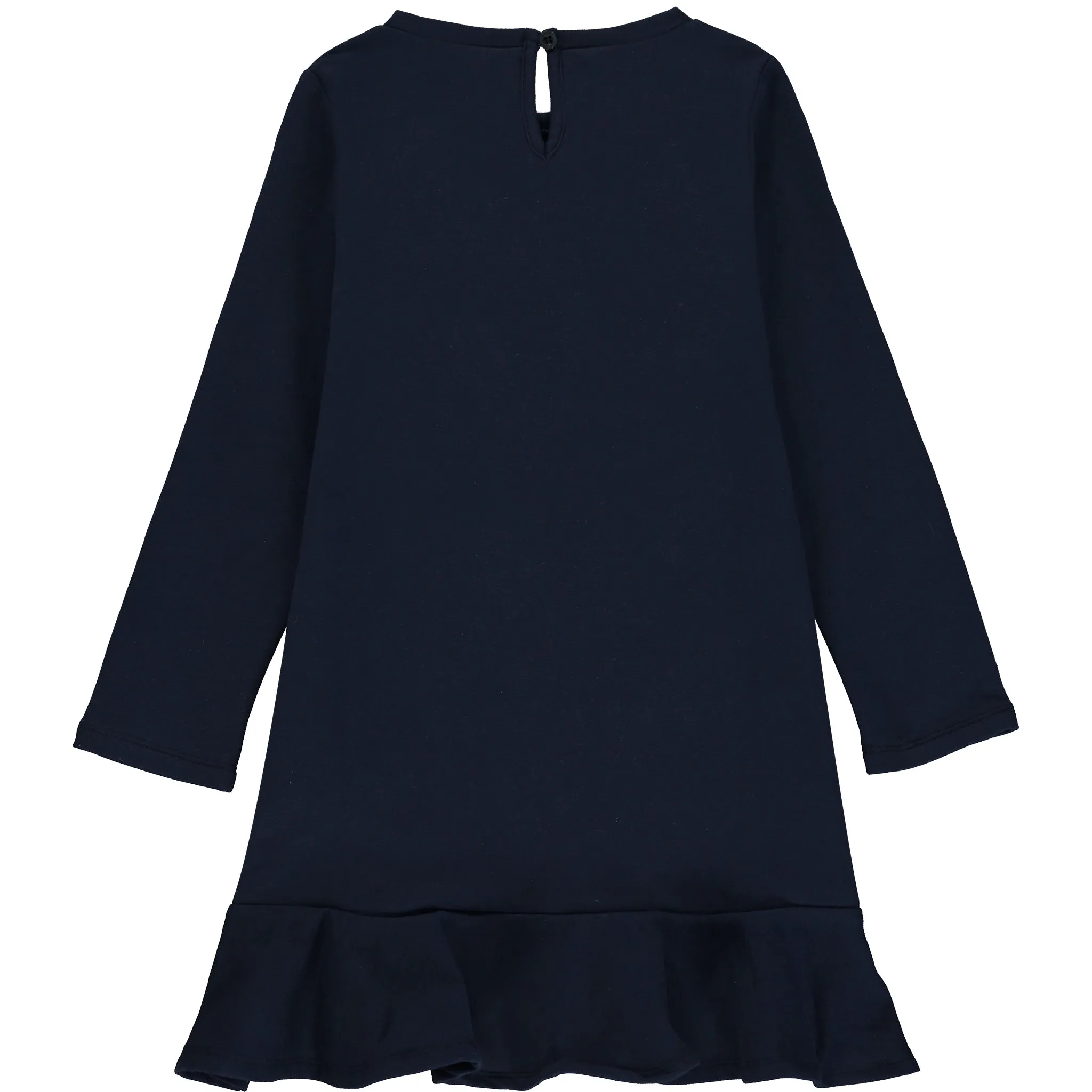 Girls Navy Blue Jersey Dress