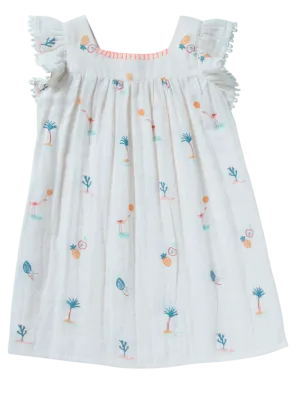 Girls St Tropez White Dress