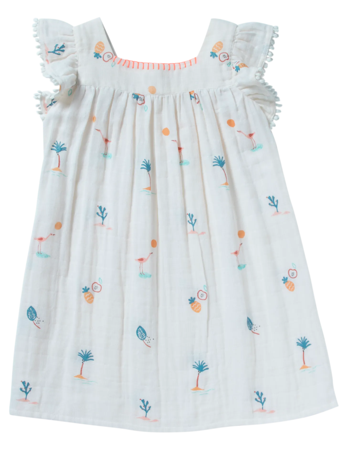Girls St Tropez White Dress