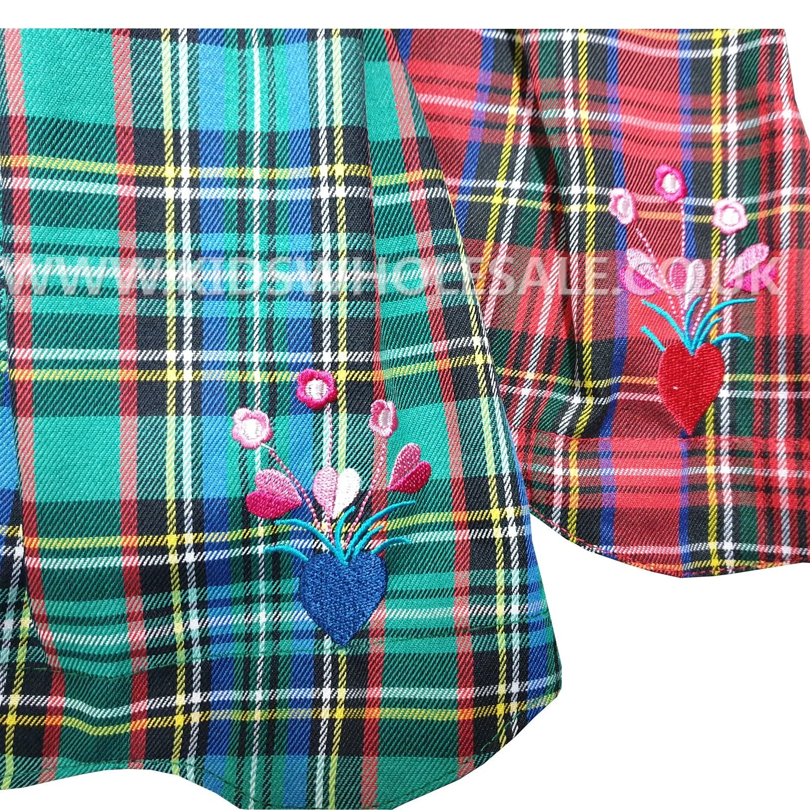 Girls Tartan Dress Set  0-9M (7540)
