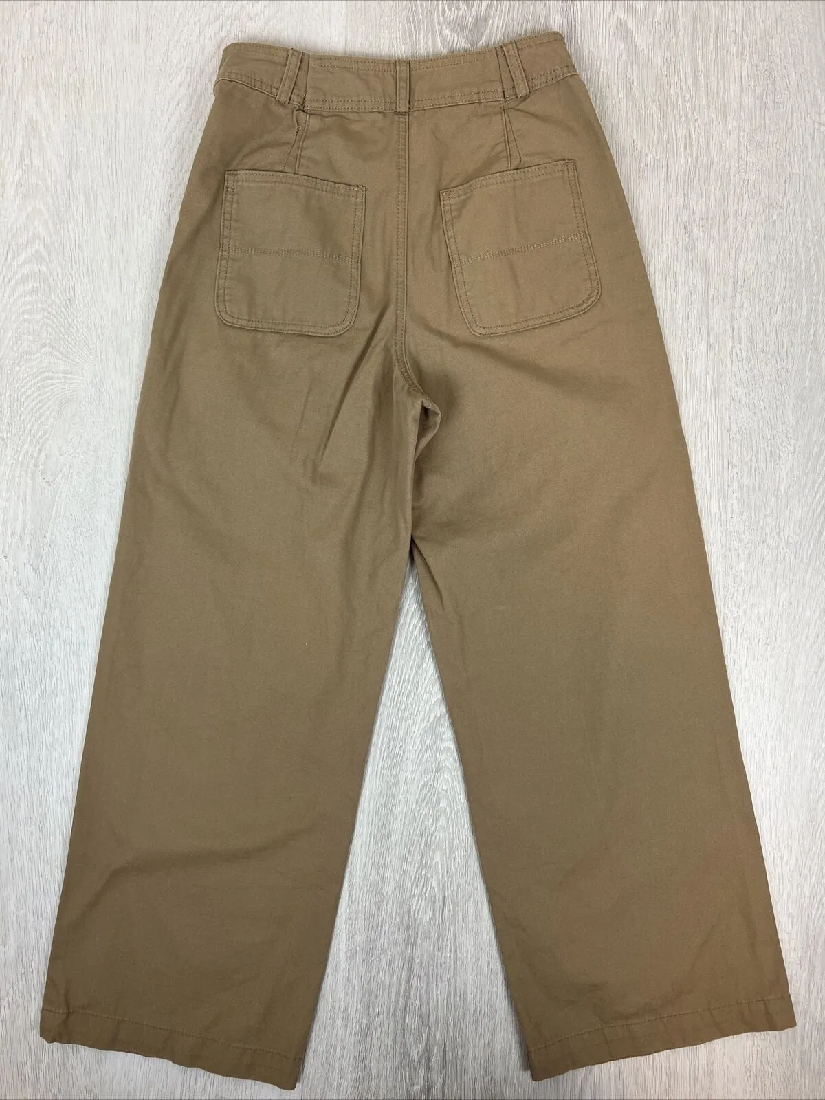 Glassons Womens Brown Wide Leg Chino-Jeans Size 8