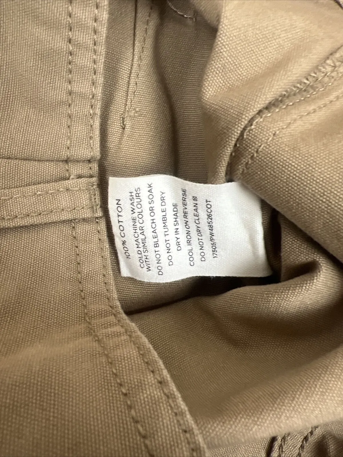 Glassons Womens Brown Wide Leg Chino-Jeans Size 8