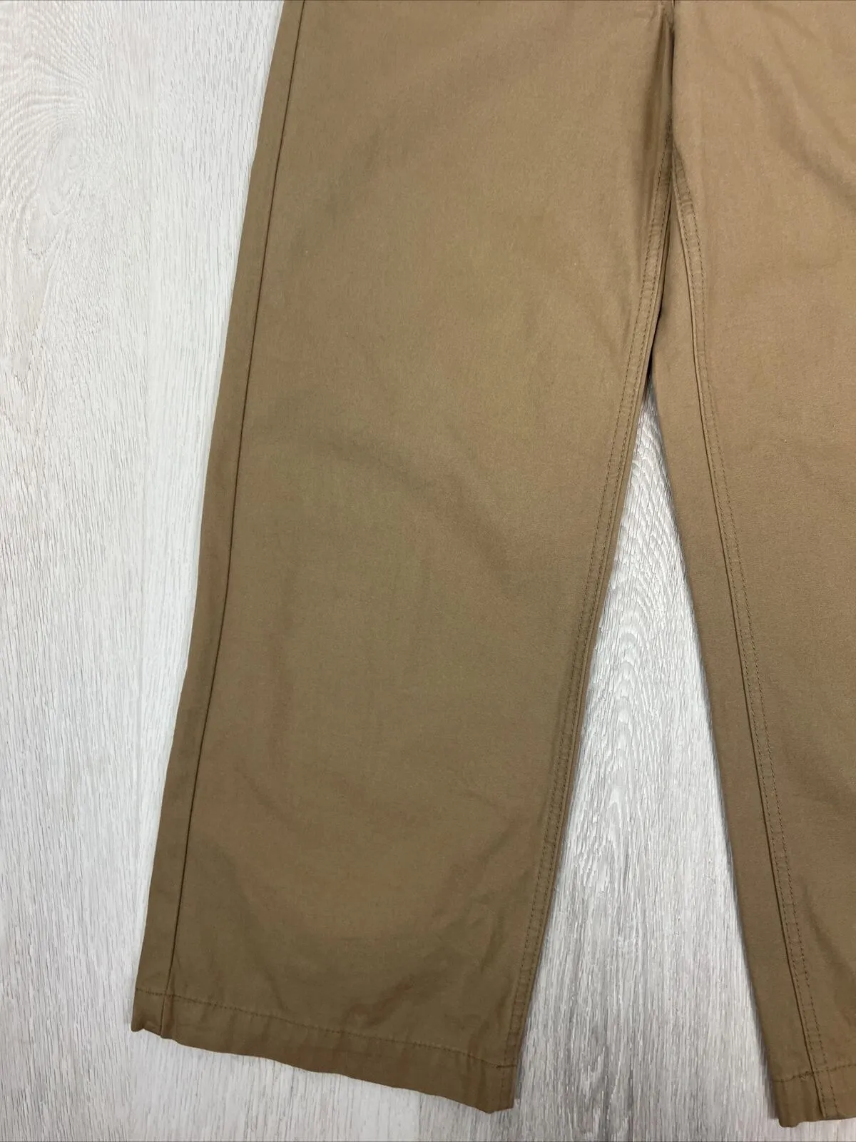 Glassons Womens Brown Wide Leg Chino-Jeans Size 8