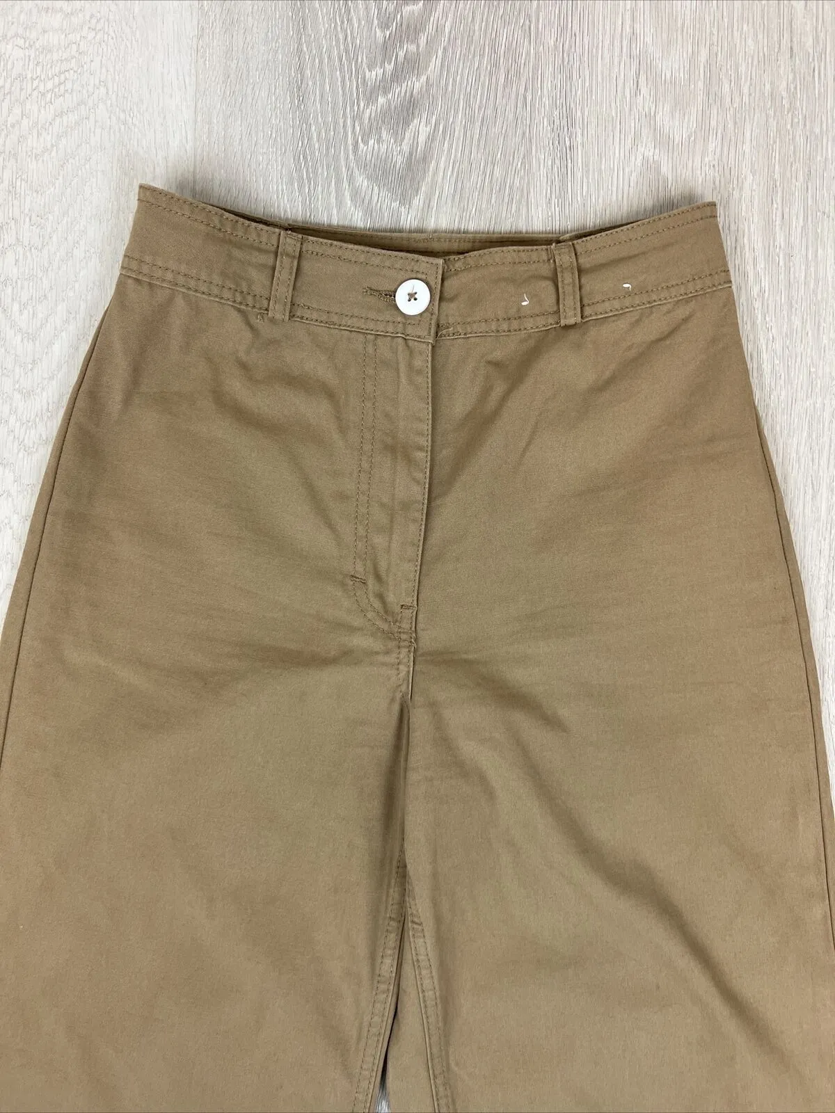 Glassons Womens Brown Wide Leg Chino-Jeans Size 8