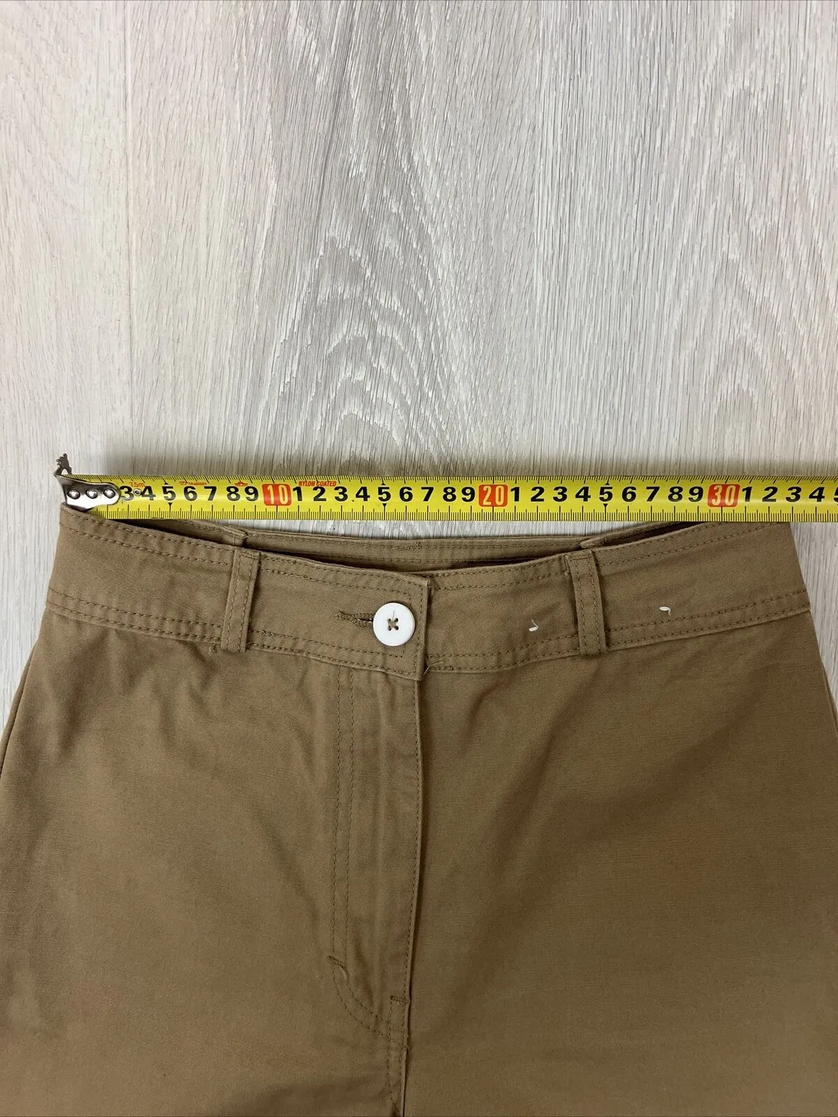 Glassons Womens Brown Wide Leg Chino-Jeans Size 8